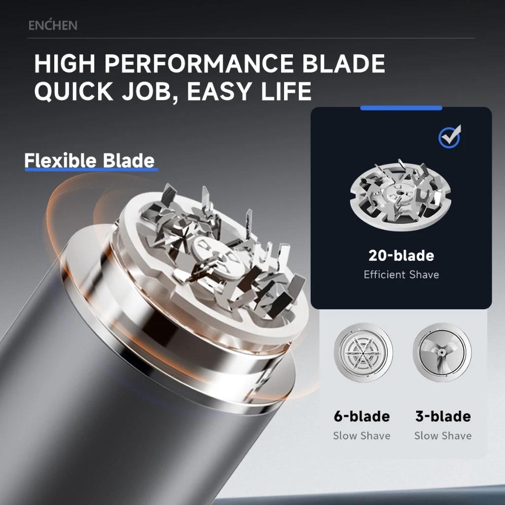 Xiaomi ENCHEN Z3 Мини Электробритва Машина Полного Мытья Тела Автоматическая Заточка Лезвий Бритва Мужская