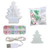 3D Crystal Lamp Christmas Tree Ornament Silicone Mold Suitable for Epoxy Resin Diy Crafts Jewelry Making Home Decor