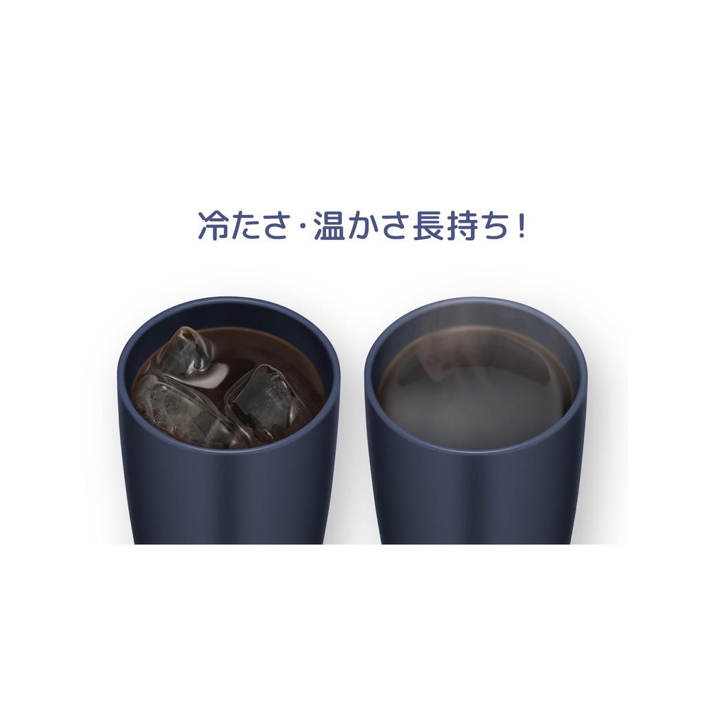 Thermos Термостакан DNVY с вакуумной изоляцией, 340 мл, темно-синий, JDM-341