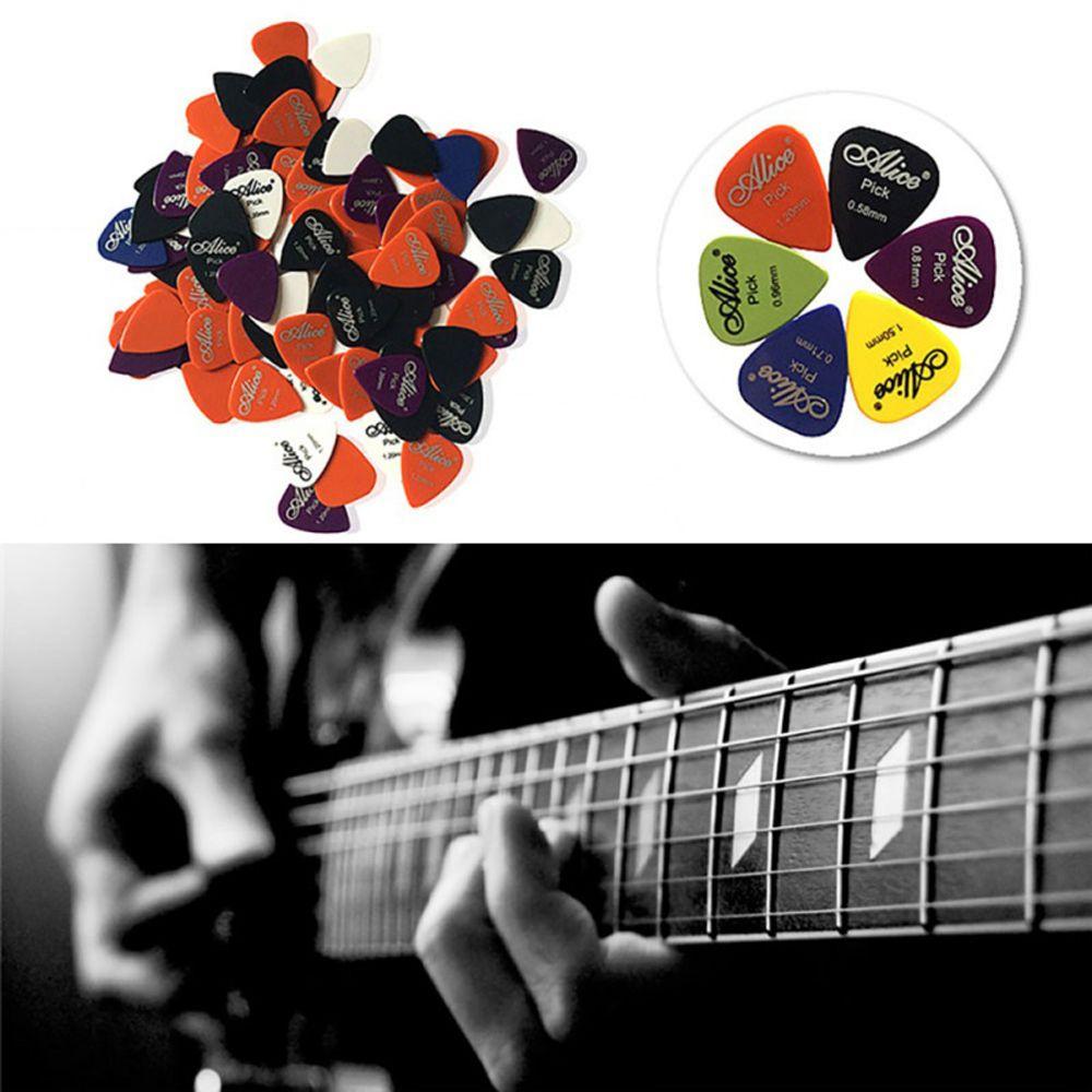 Light Weight 0.58 - 1.5 mm ABS Bass 1 Box Plectrum Mediator Guitar Accessories Guitar Picks