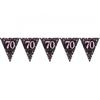 Amscan Sparkling Pink Celebration 70th Birthday Bunting
