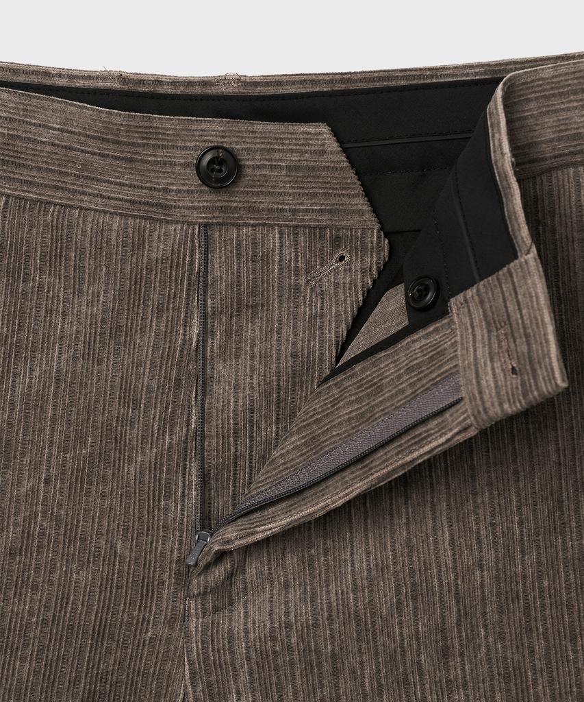 JUAN HOMME Corduroy Wide Trousers (Khaki)