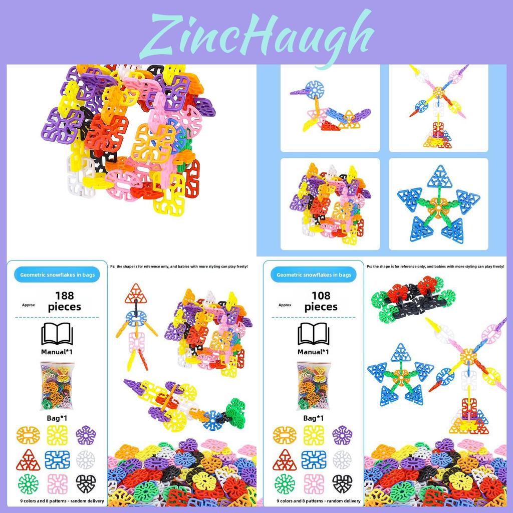 Snowflake Pattern Building Blocks For Preschoolers Visual And Handeye Coordination Toys