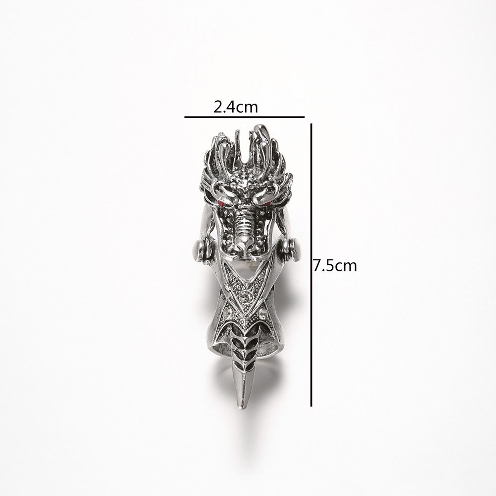 Skull Gothic Claw Ring Male Female Fashion Jewelry Dragon Ring Knuckle Ring Korean Style Ring