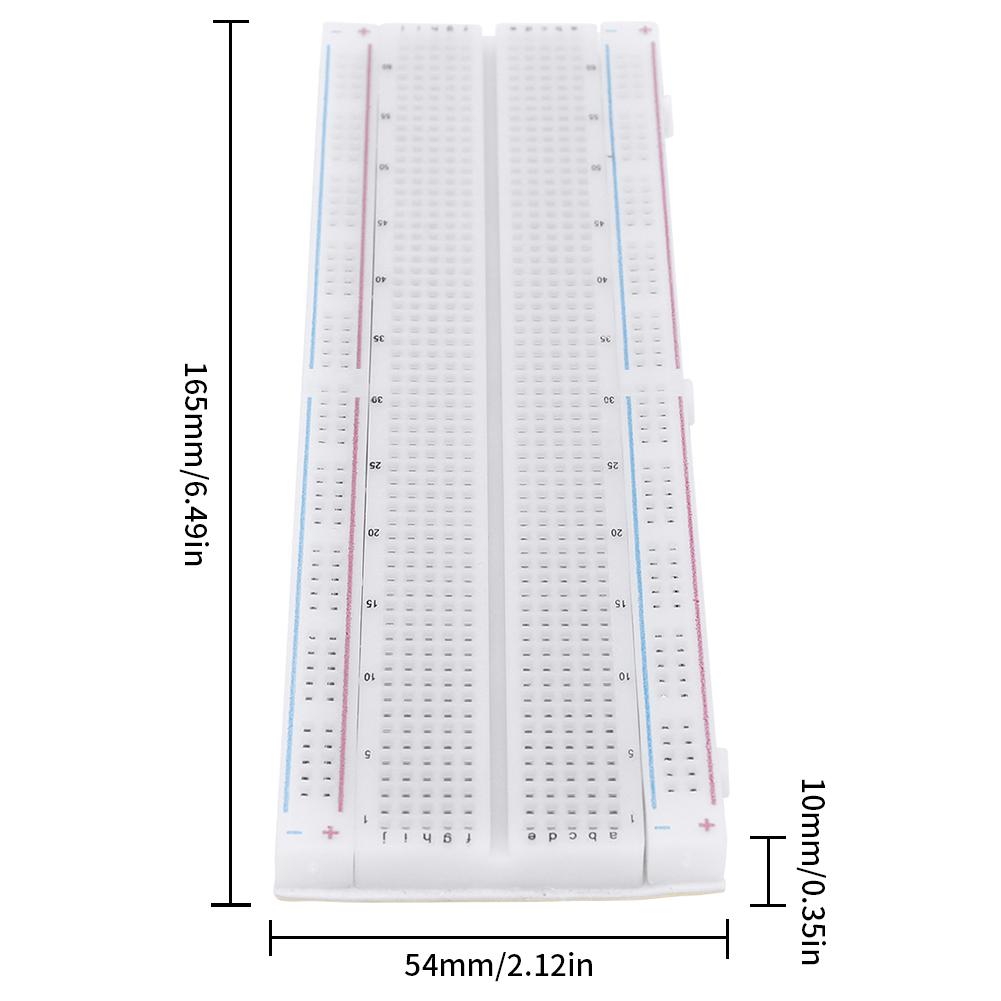 Breadboard 830 Point Solderless PCB Bread Board MB-102 MB102 Test Develop 200 Jacks DIY White/Transparent with Packing 1-10PCS