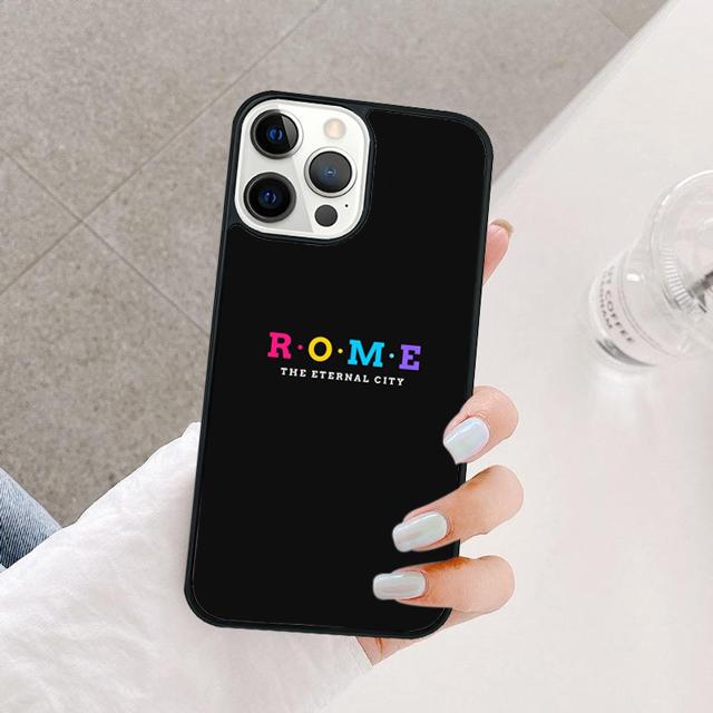 Италия Рим Городской Чехол для Телефона Для iPhone 17 Air 16e 15 14 13 12 Pro Max 11 Pro Max Plus Coque Чехол