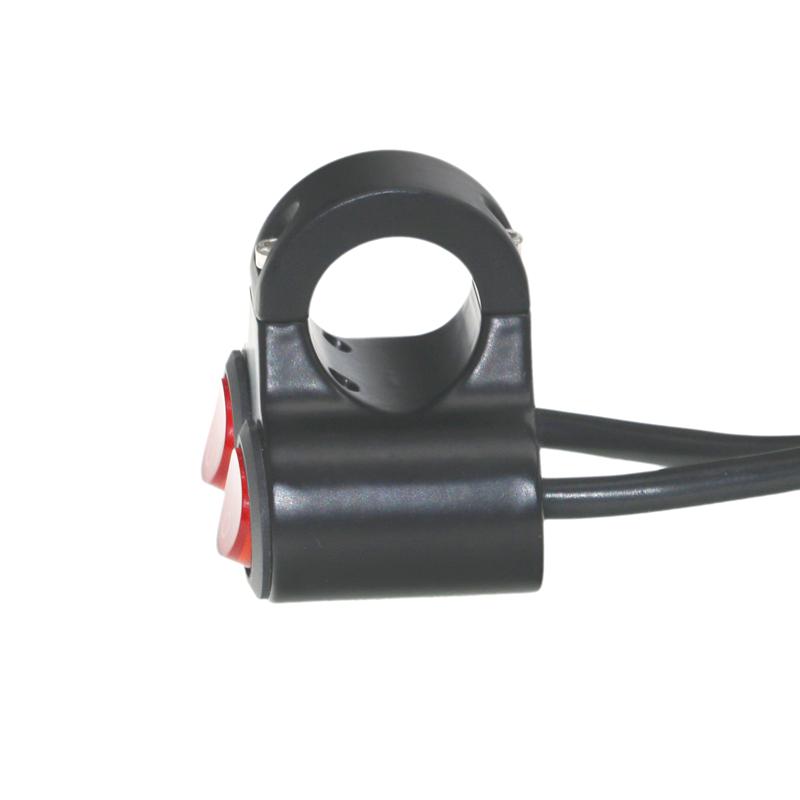 LMoDri мотоциклетные переключатели 22 мм, крепление на руль, переключатель фар, аварийный тормоз, противотуманный фонарь, вкл. выкл., алюминиевый сплав с