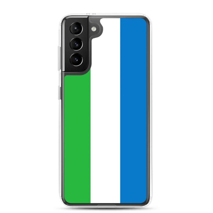 Coque Téléphone - Samsung - Galaxy S21 Plus - Drapeau Sierra Leone - Souple - Multicolore
