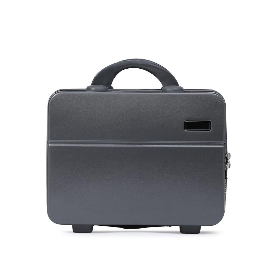 Compact 14-inch Password Cosmetic Handbag in Solid Color - Souvenir Gift Box and Storage Bag Suitcase.