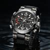 FOXBOX Digital Man Wristwatch Analog LED Luminous Sport Man Watch Waterproof Military Quartz Male Clock Relogios Masculino+Box