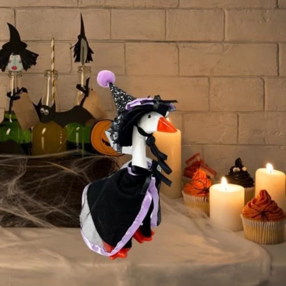 1 Set Cloak Design Mini Doll Dress-Up Witch Theme Halloween Creative Costume Halloween Party Decor