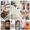 The Cat Cute Art Phone Case Cover Coque For Iphone Xiaomi Mi Samsung Galaxy Redmi Note A S 11 12 13 14 15 22 23 24 5G Pro Plus Max Fe Ultra