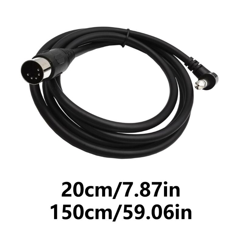 Кабель Din 5Pin на 6.35 мм Кабели с 5-контактными разъемами Din (папа) на 6.35 мм (папа) для музыкальных инструментов и звукового оборудования