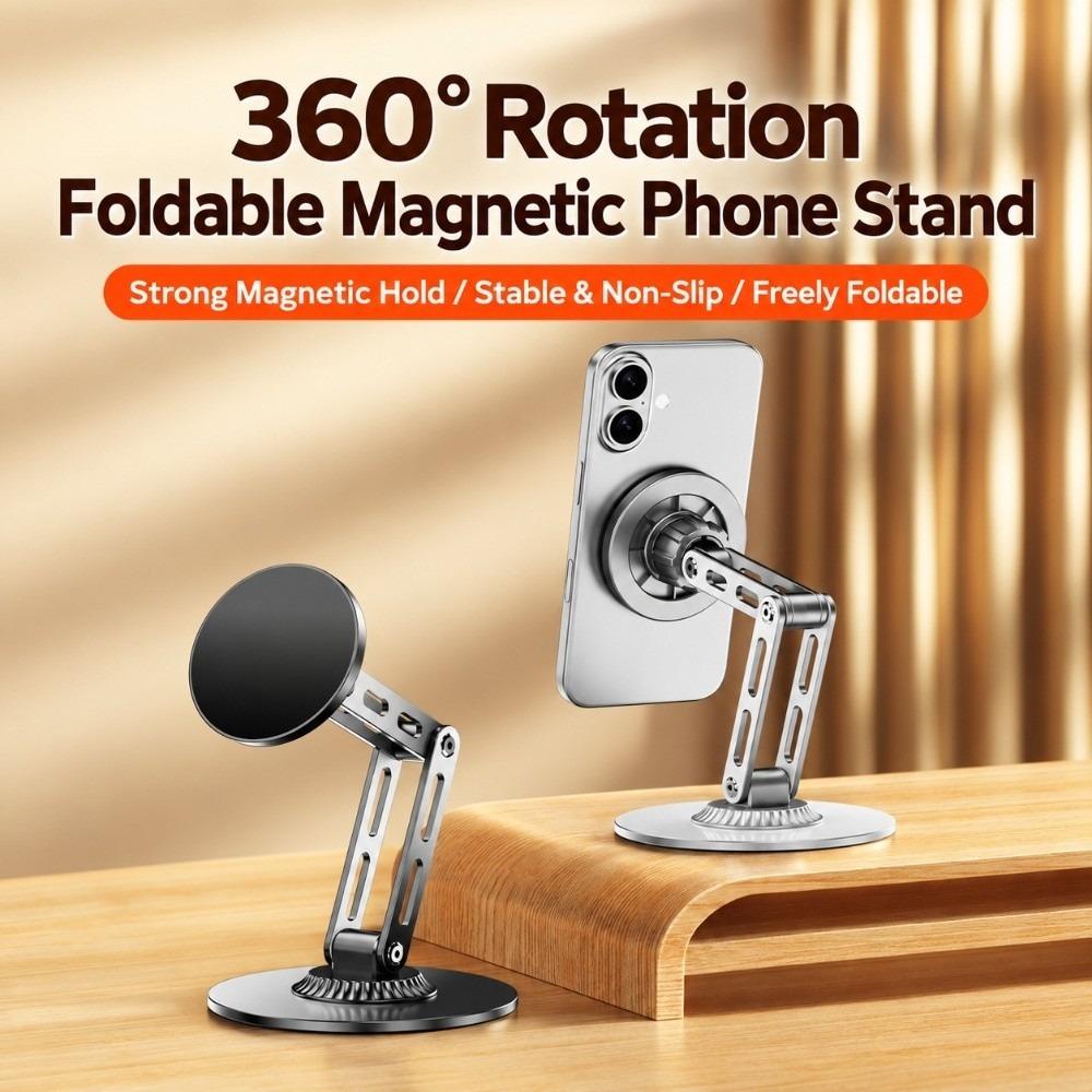 Rotatable Foldable Phone Holder Portable Desk Phone Mount New Magnetic Desktop Phone Stand