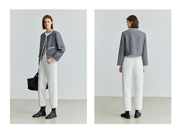 LILY wool small fragrant style jacket short style