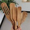 Wooden Spatula Kitchen Nonstick Dedicated Wooden Kitchenware Heat Resistant Wooden Cooking Shovel Spoon