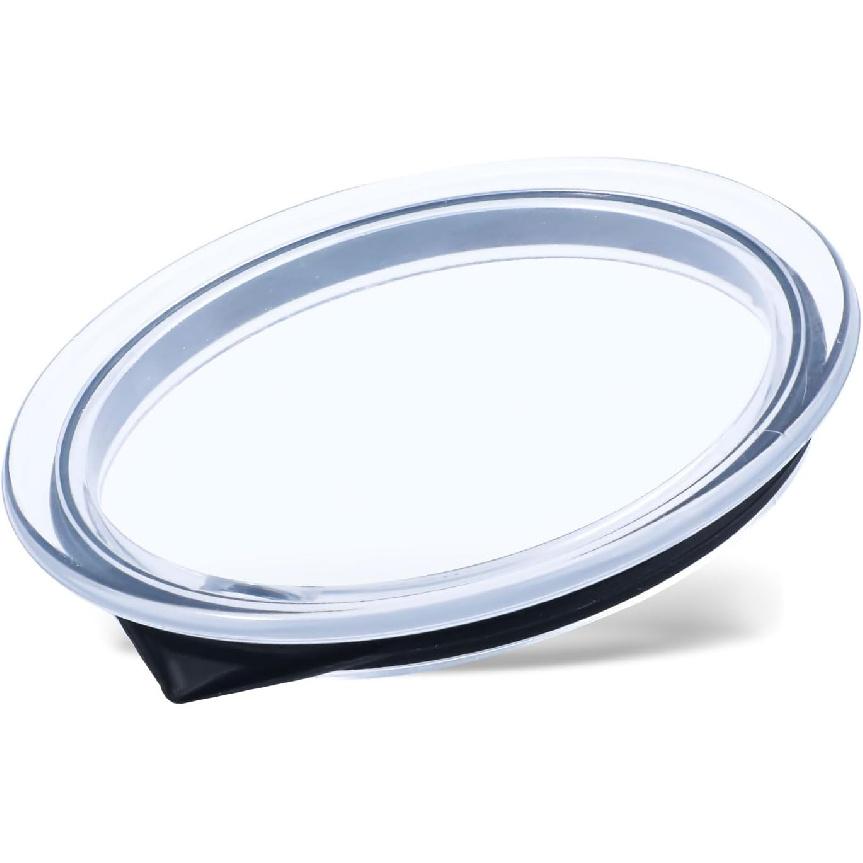 Milk Frother Lid for Nespresso Aeroccino 4, Plastic Milk Frother Cover Lid Seal Replacement Parts Fits for Nespresso Milk Frother Accessories (Black)