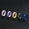 6 мм Керамическое обручальное кольцо для унисекс, Черно-бело-зелено-синее лавандовое кольцо для женщин и мужчин, Гипоаллергенное, Размер США 5-12