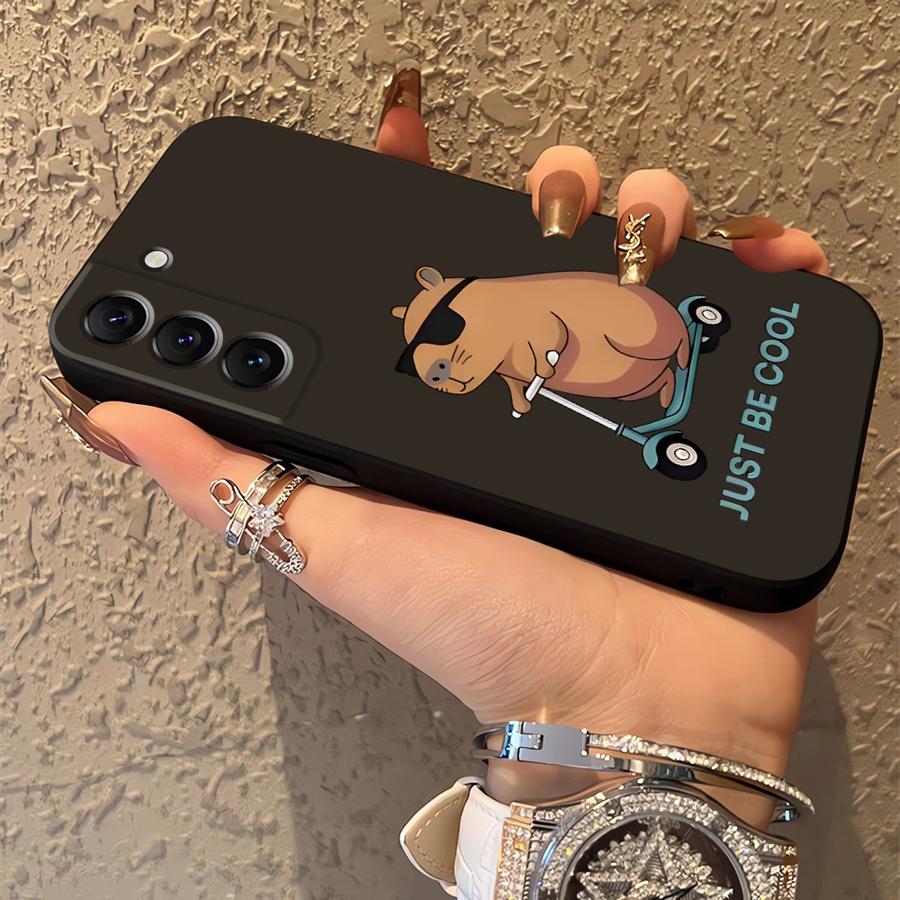 Чехол для Samsung Galaxy S25 S21 FE S10 S9 S24 Plus Note 20 8 9 10 S26 S20 Ultra S23 Funda Чехол для телефона Милая Капибара