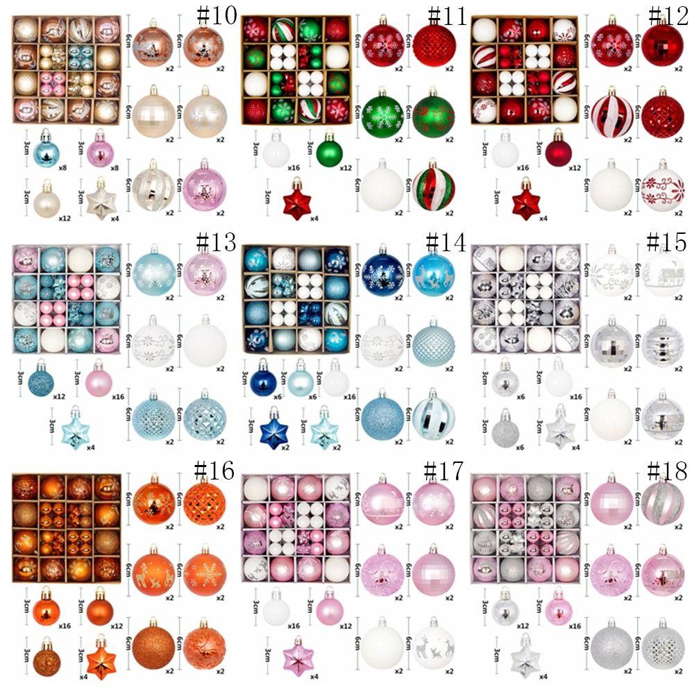 44 шт. небьющиеся новогодние шары многоразовые новогодние елки декоративные свадебные