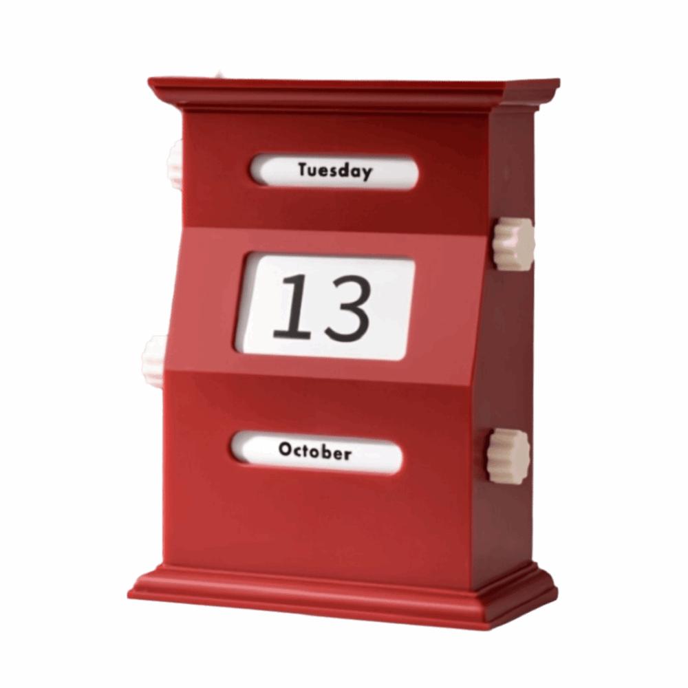 Desk Date Display Perpetual Desk Calendar Creative Vintage Desktop Calendar Dates Tool
