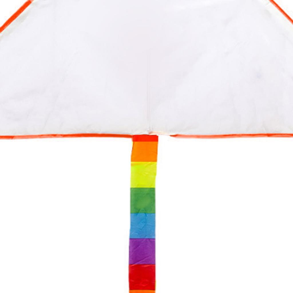 Пустой треугольный воздушный змей Сделай сам Детский змей для рисования Раскрашивания Набор для изготовления воздушного змея для запуска на улице Спортивный образовательный набор