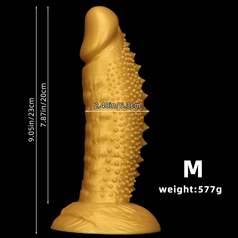 Extra Large Gold Soft Silicone Realistic Dildo Anal Plug Adult Sex Toy Fisting Big Dick Penis