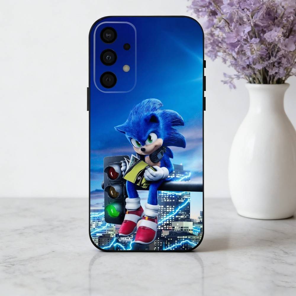 S-Sonic-C The H-Hedgehog-G Game phone Case For Samsung Galaxy A73,A72,A71,A70,A53,A52,A51,Others Soft Black Shell