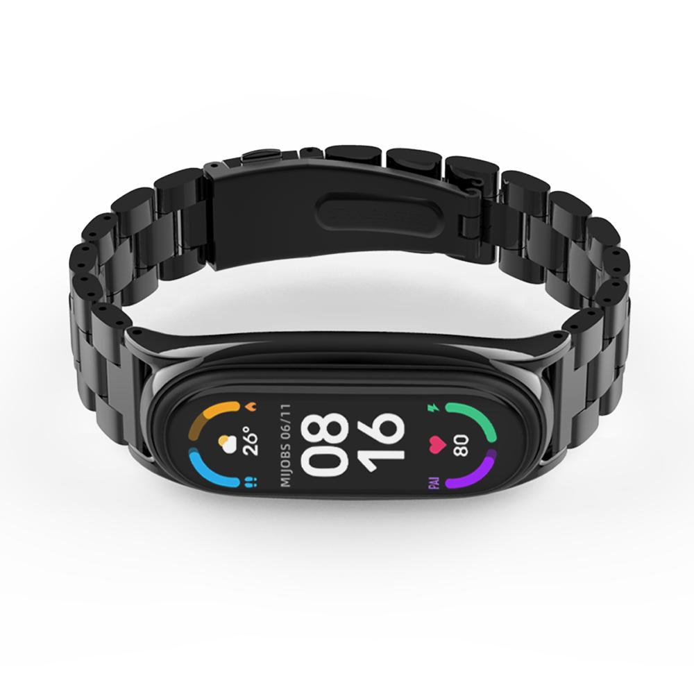 Металлический ремешок для Xiaomi Mi Band 6 5 4 3 браслет из нержавеющей стали на Mi Band 4 Correa Miband Xiomi Bend Xaomi браслет аксессуары NFC