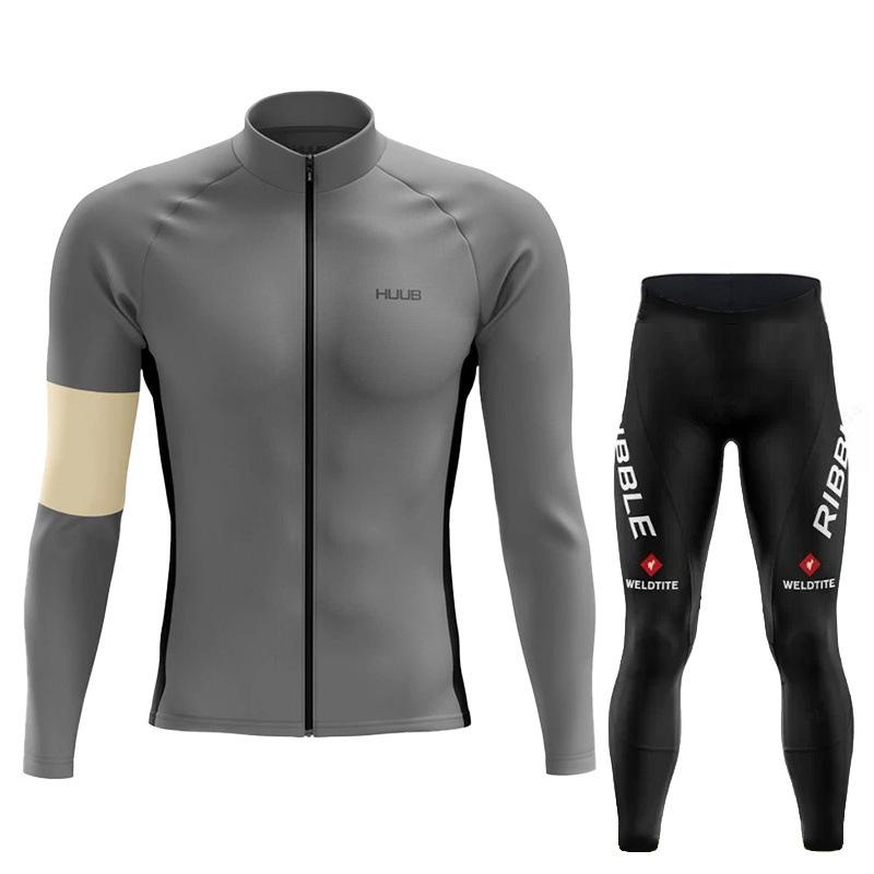 Long Sleeve Skinny Quick Drying Milk Silk Men's Road Bike Suit Mountain Bike Breathable Quick Drying Autumn Breathable Cycling Suit Suit