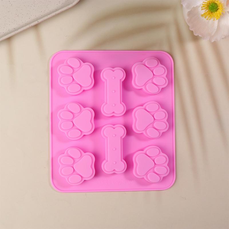 Силиконовые формы для косточек щенков, кошачьих лап, шоколадных форм для печенья, для выпечки, антипригарные формы для лакомств для собак, подходящие для микроволновой печи