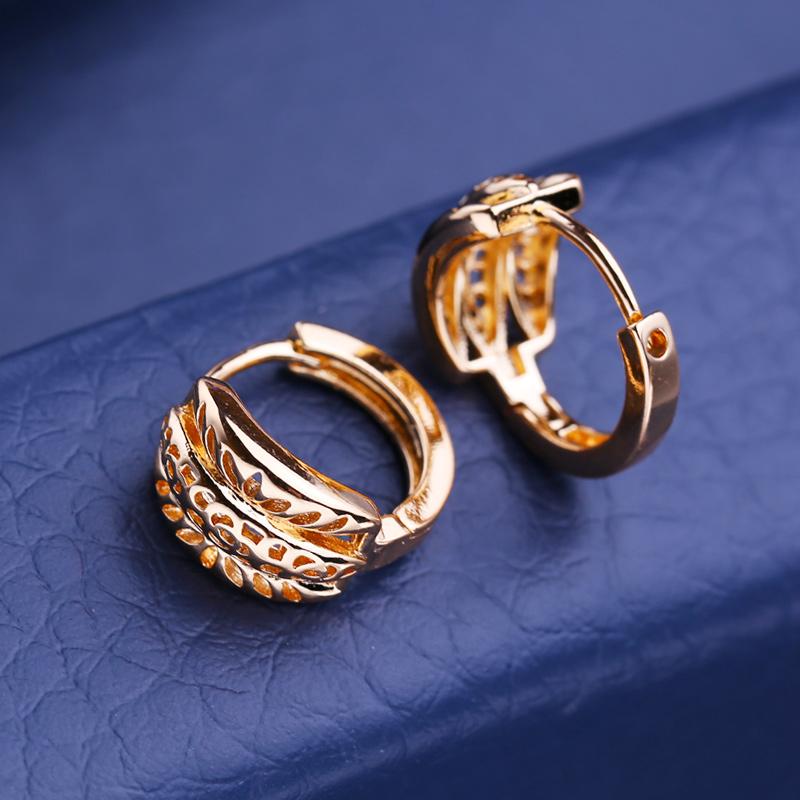 KNIKOO Clip Earrings For Women Fashion Hollow Stud Earrings Jewelry For Wedding Party Gifts