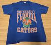 Винтажная футболка Florida Gators Мужская Размер L Синяя с графикой талисмана колледжа NCAA 90-е США