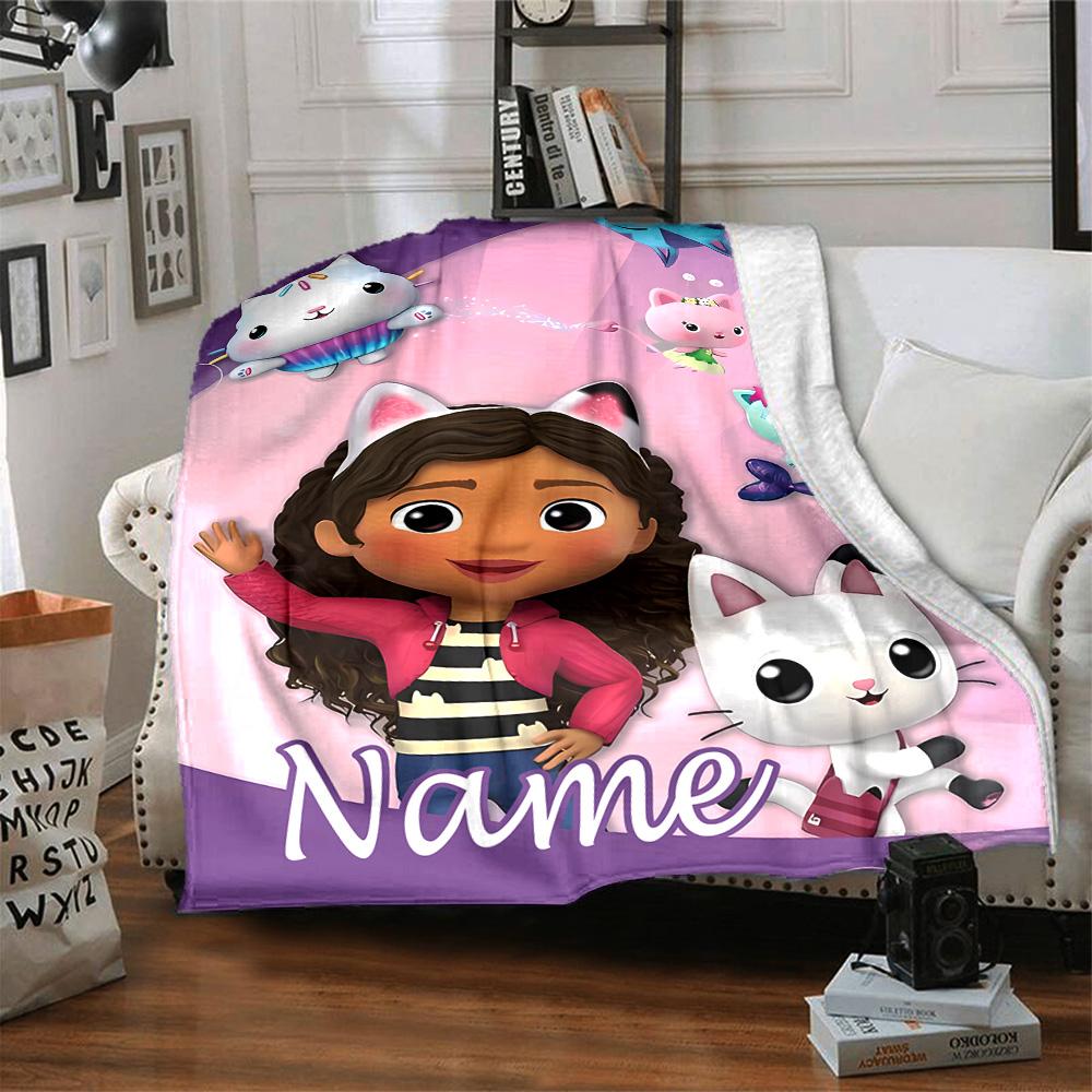 Customizable Gaby's Bubble House4 Throw Blanket – Personalized Name, All-Season Cozy Snug Blanket, Machine Washable, Personalized Blanket