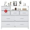 Fabric Drawer Cabinet white 100cm*30cm*83.5cm I870101949A4