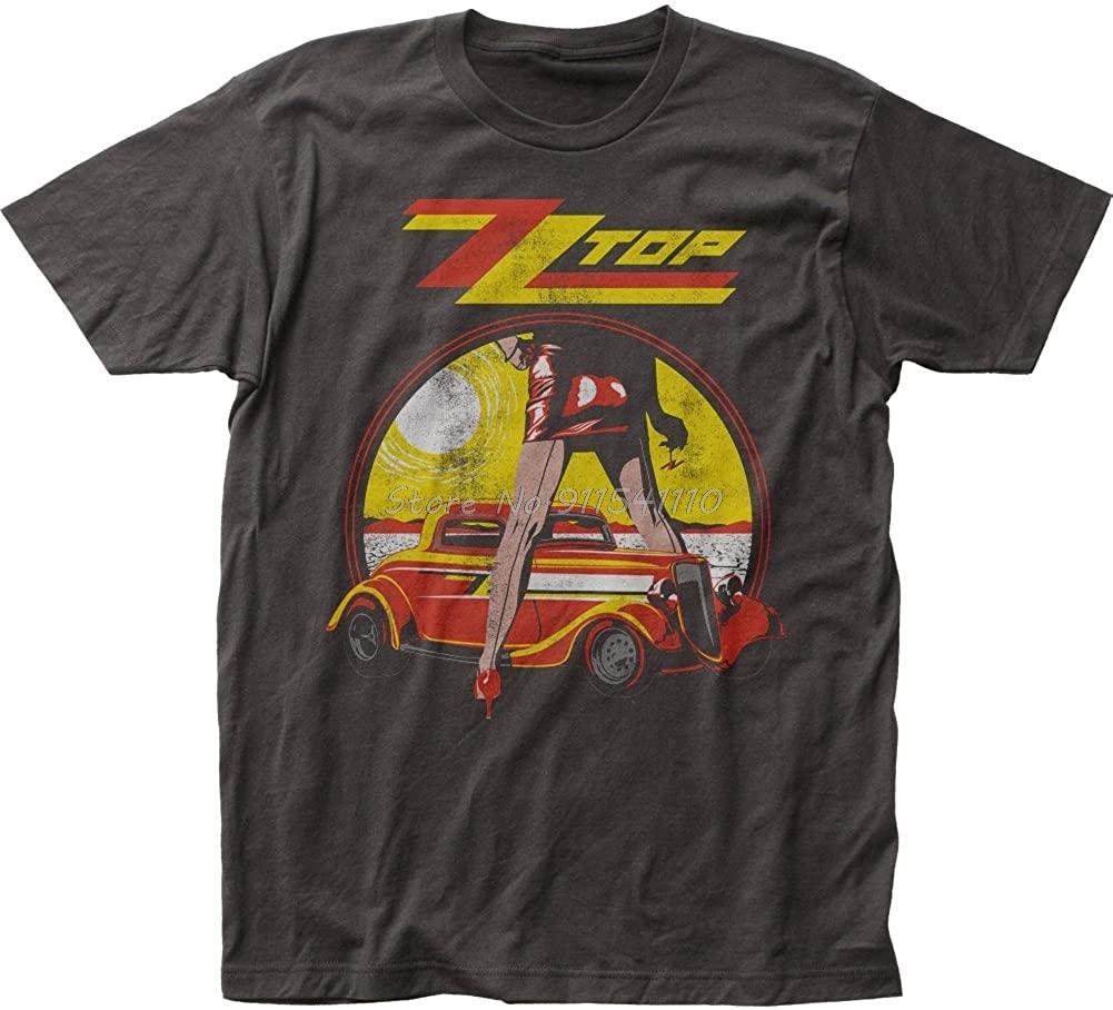 Сумасшедшая уличная одежда Мужская винтажная рок-футболка Zz Top с ногами Хип-хоп хлопковая футболка Мужские хлопковые футболки Уличная одежда Харадзюку