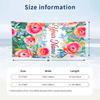 Floral Tree Art Theme Quick Dry Beach Towel Custom Name Text Print Large Sand Resistant Towel Beach Vacation