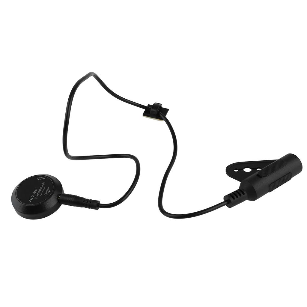 Звукосниматель для акустической гитары, паста с звуковым отверстием, контактный микрофон, пьезопреобразователь, универсальные аксессуары для инструментов, черный