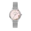 Fleurette Stainless Steel Mesh Pink Dial Quartz ME010376 Women's Watch