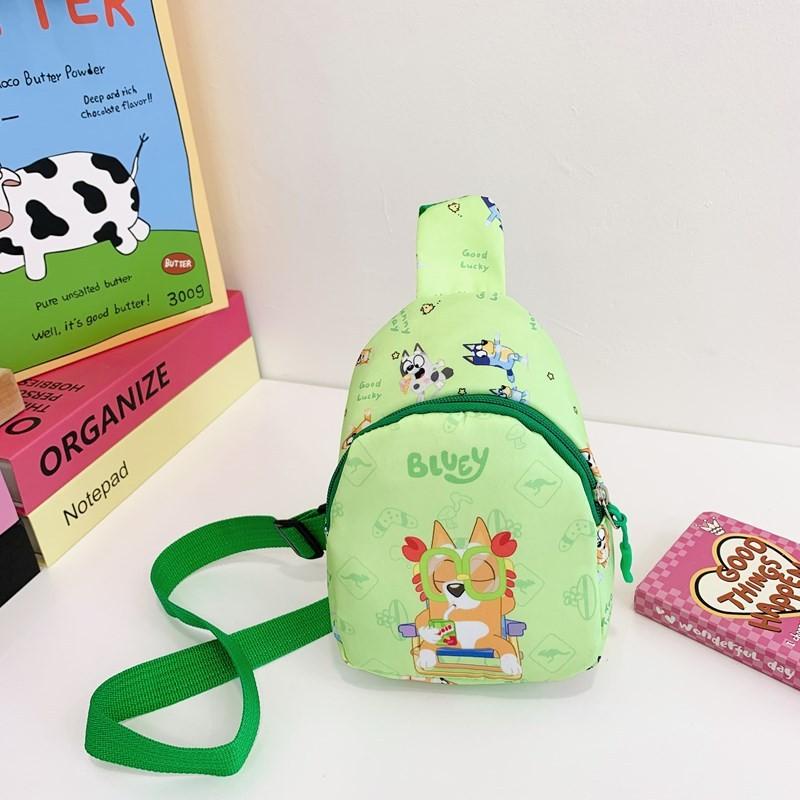 Bluey Одноплечная поясная сумка через плечо Детский милый кошелек для монет Мультяшный подарок