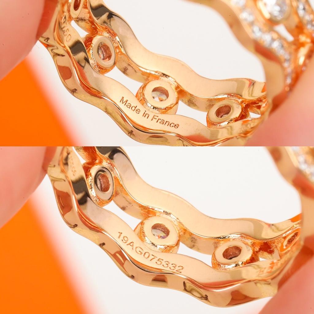 Высокая Новинка 2023 Распродажа Трендовое Высокое Качество Известный Европейский Бренд Классические Подарки Роскошные Ювелирные Изделия Кольца Для Женщин Волновой Дизайн Помолвка