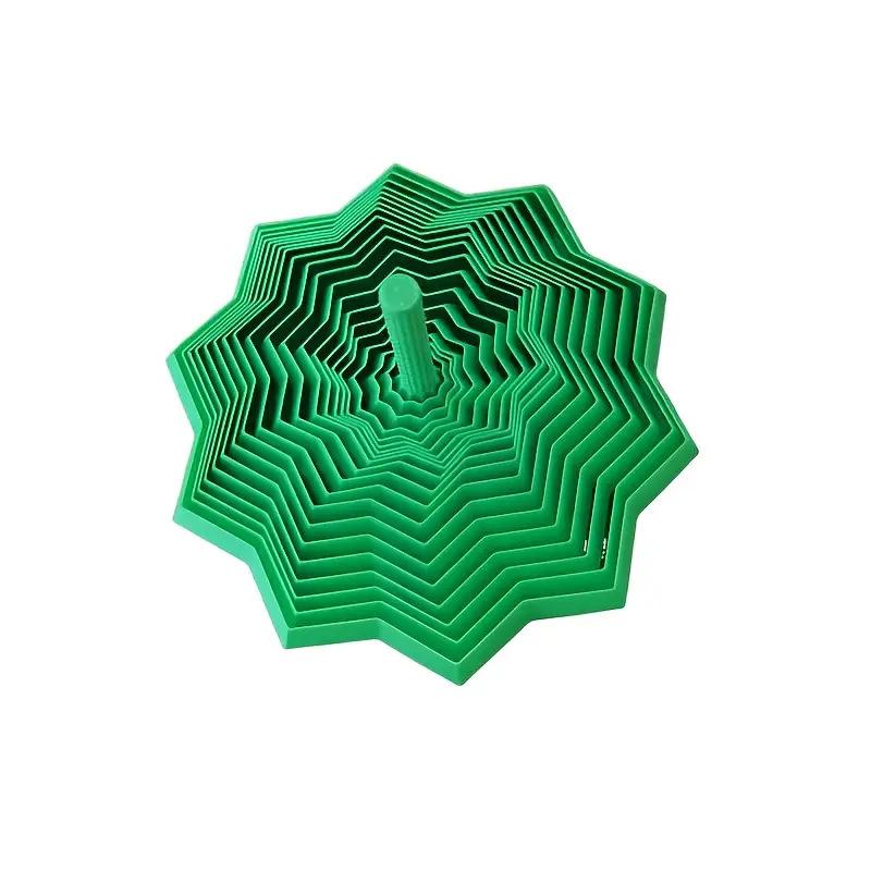 1PCS 3D Printed Decagonal Fingertip Decompression Soothing Toy with Handle To Expand Sensory Decompression Star-shaped Novelty Gyro