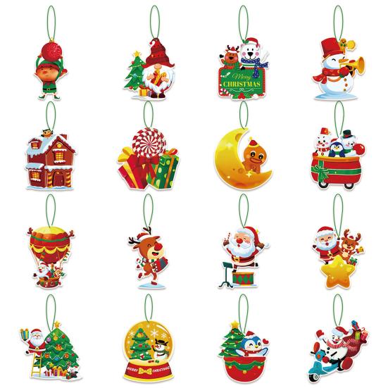 16 шт. вешалки для рождественской елки в рождественском стиле легко повесить создать атмосферу праздничные украшения Санта-Клауса кулон