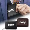 Leather Car Driver's License ID Card Bank Card Wallet Car Styling For Big Wrangler Grand Cherokee New Energy Gladiator SRT Wrangler