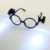 2x Очки Лампа для чтения Регулируемый угол Гибкая лампа для чтения книг Светодиодная лампа Зажим для очков Лампа для чтения Ночная лампа
