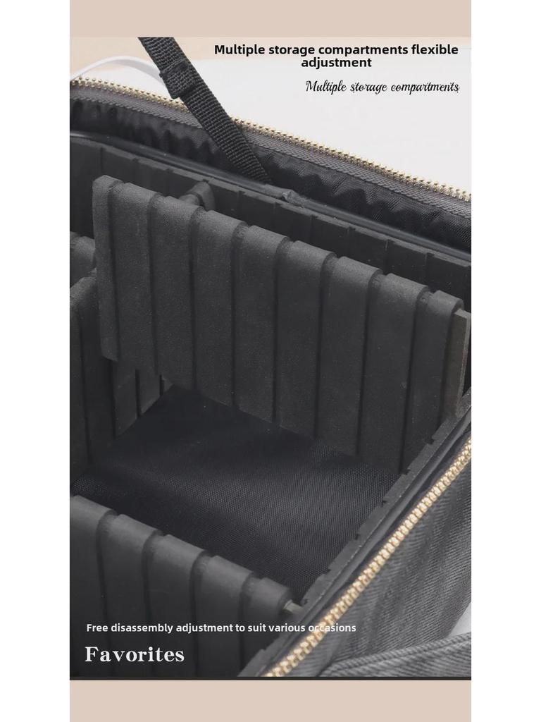 Косметичка со светодиодной подсветкой, большой вместимостью и зеркалом во весь экран