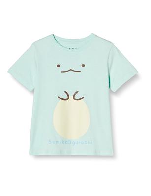 Детская футболка Sumikkogurashi Narikiri с короткими рукавами с персонажем Sumikkogurashi Goods 22833898 2 110 [Sumikkogurashi] Саксофон/Ящерица