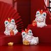 Good Fortune Beckoning Cat Desktop Ornament Kawaii New Year Cat Statue TV Cabinet