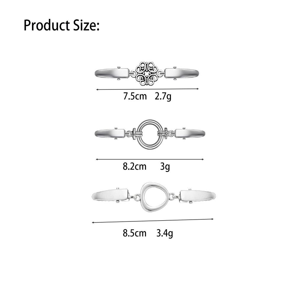 Alloy Collar Clip Anti Slip Sweater Clasp New Cloak Buckle Men