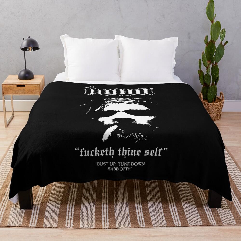 Alternative music design Throw Blanket